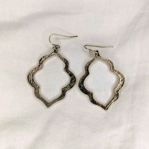 Silver dangle earrings